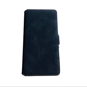 Samsung A71 LR premium Leather Black wallet Card holder wallet case